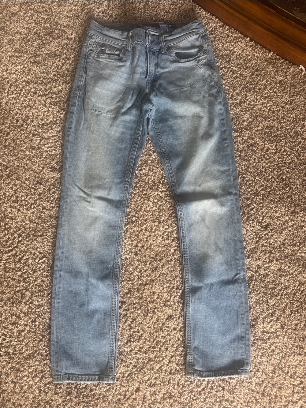 BKE Alec Slim Fit Light Blue Washed Jeans